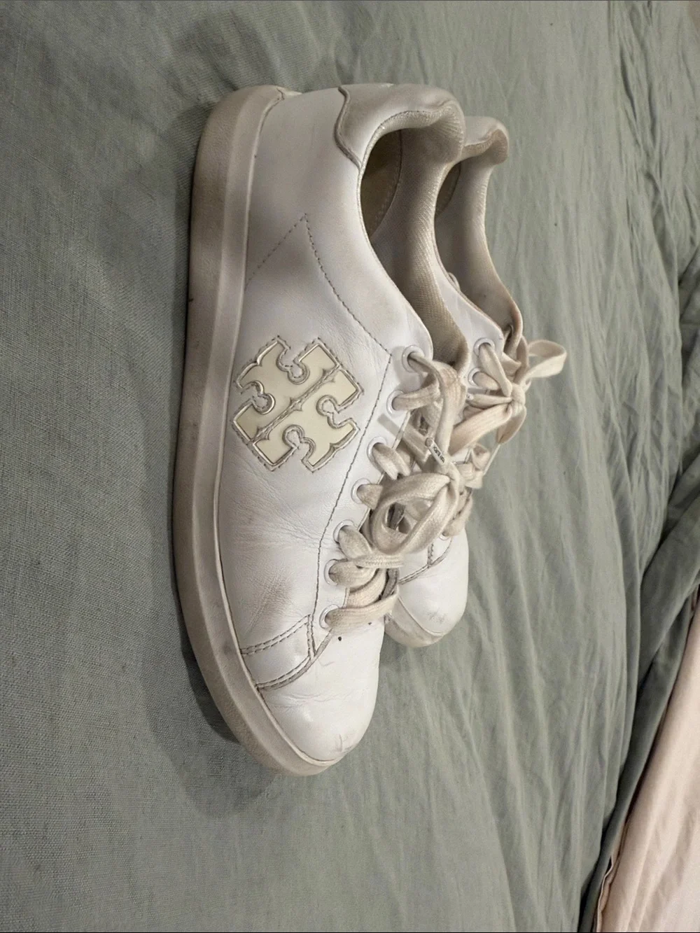Tory Burch White Leather Women’s Sneakers